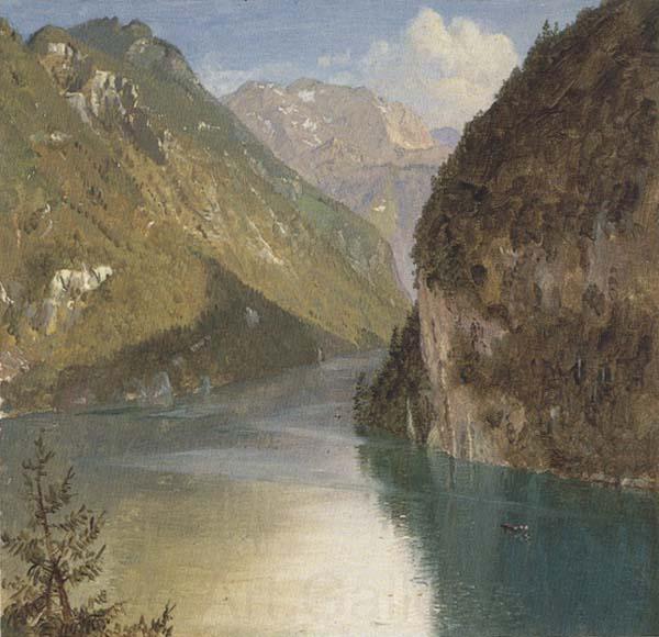 Frederic E.Church Koenigssee,Bavaria Germany oil painting art